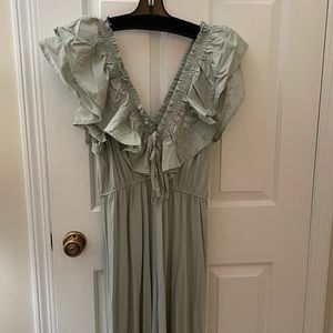 Light Green Maxi Zara Dress